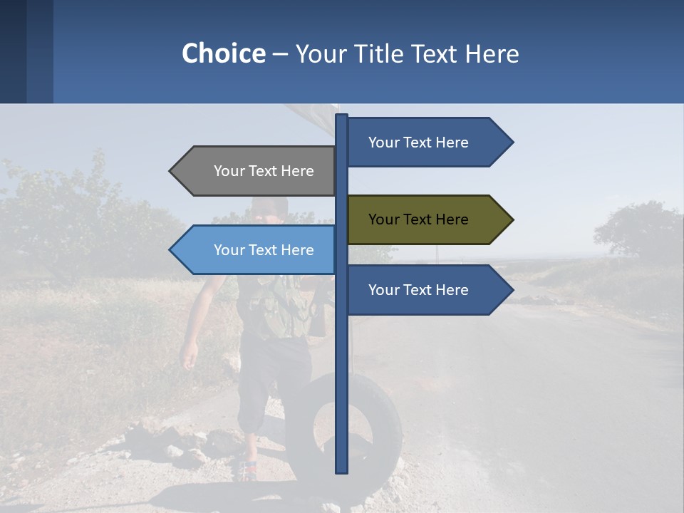 Beach Woman White PowerPoint Template