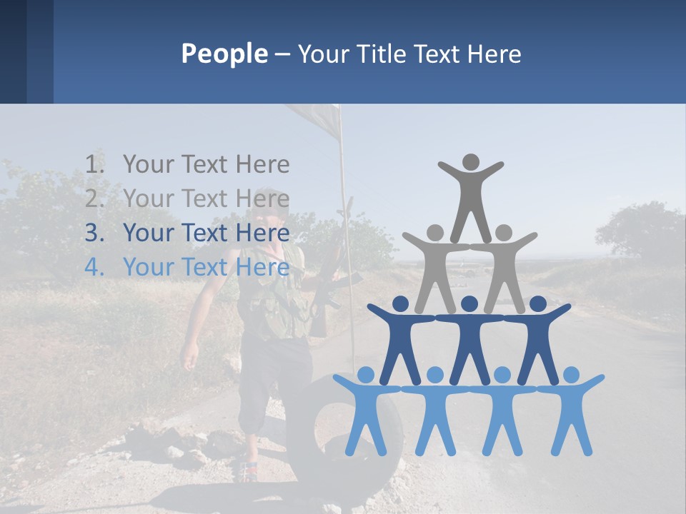 Beach Woman White PowerPoint Template