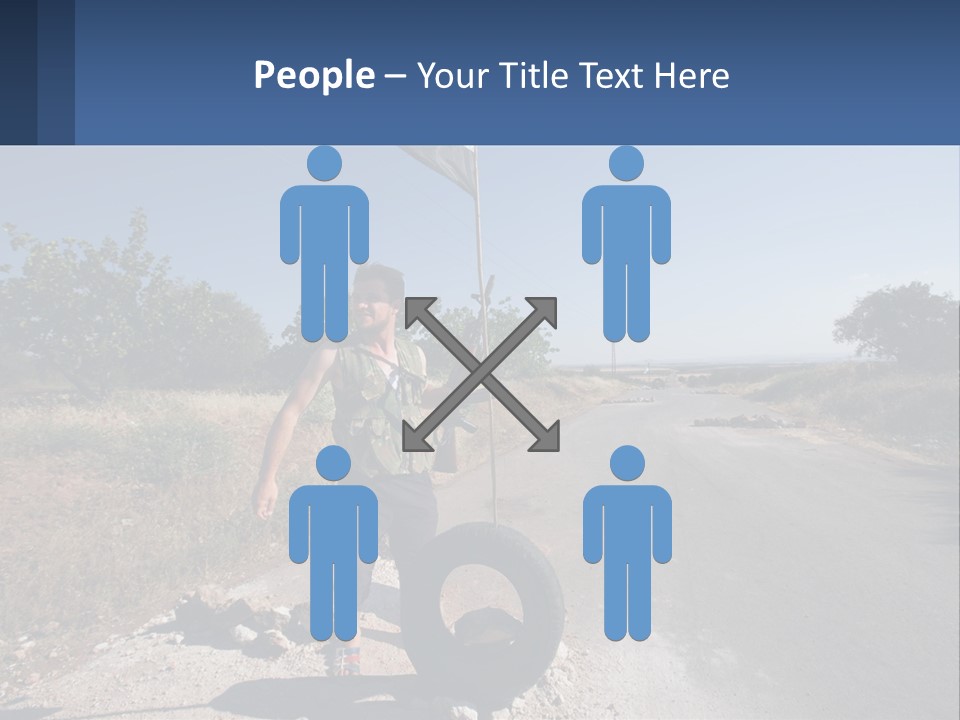 Beach Woman White PowerPoint Template