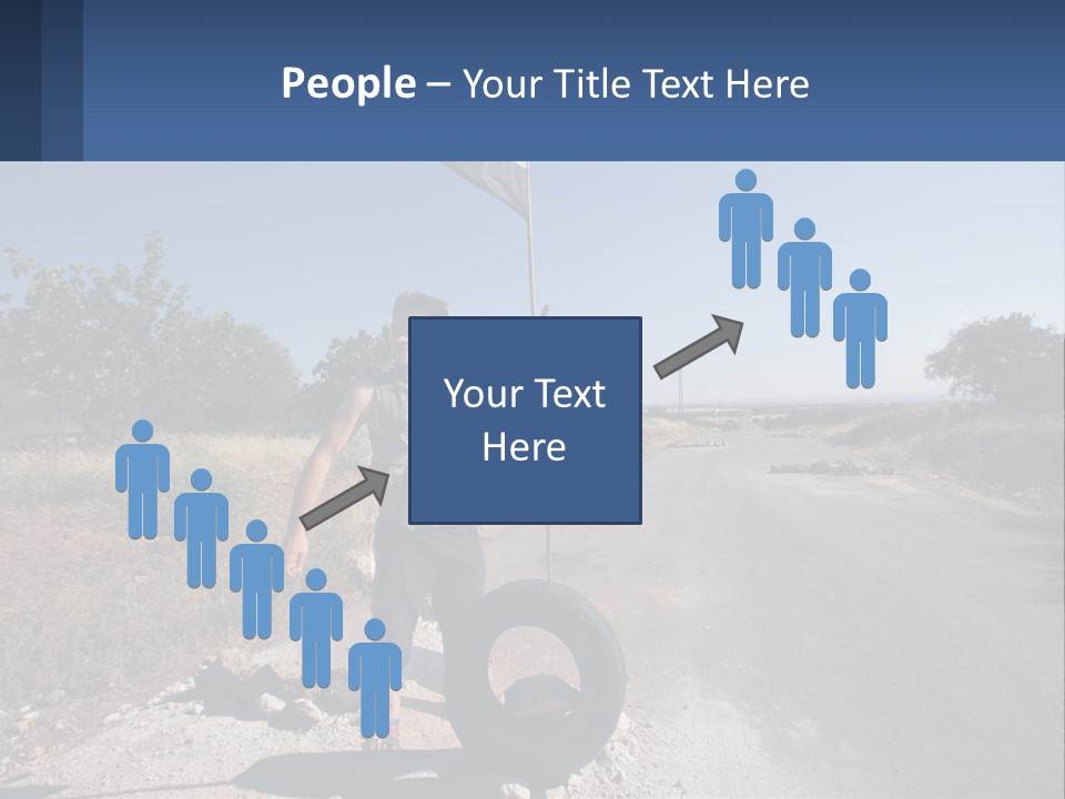 Beach Woman White PowerPoint Template