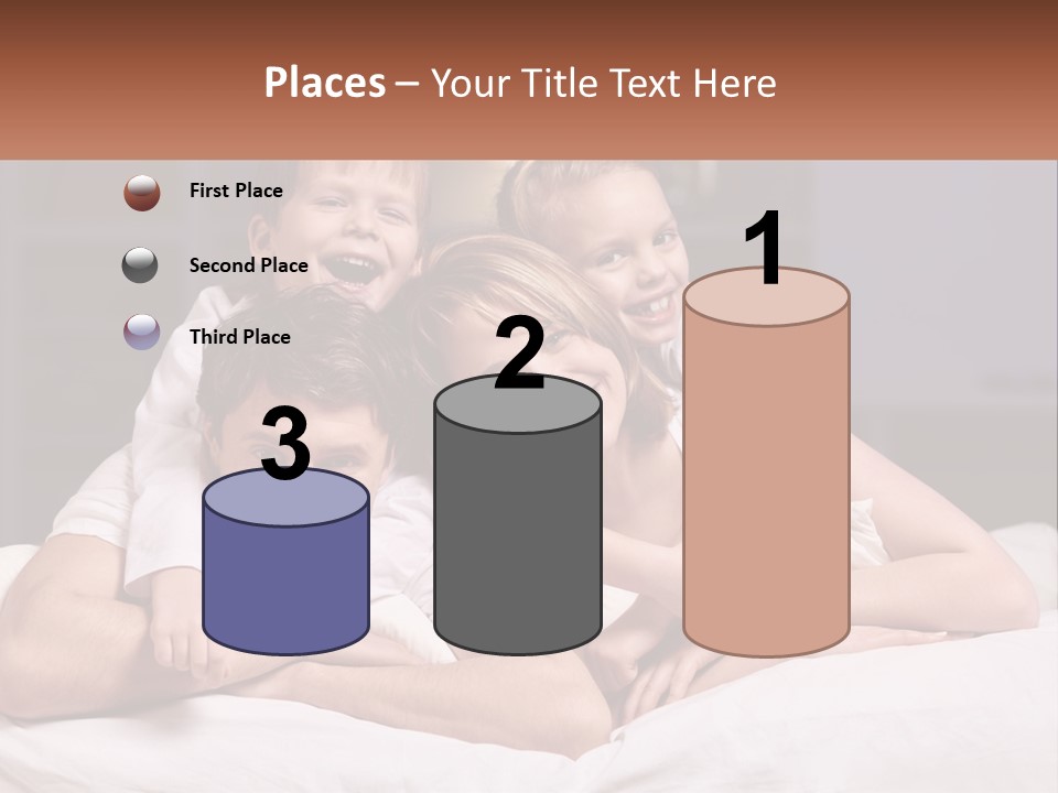 Sand Beach Standing PowerPoint Template