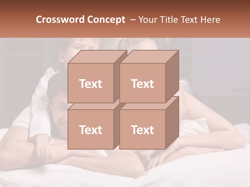 Sand Beach Standing PowerPoint Template