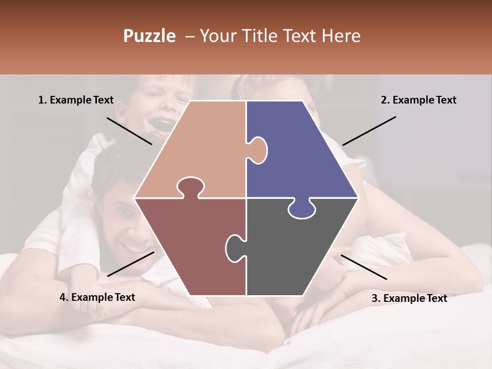 Sand Beach Standing PowerPoint Template