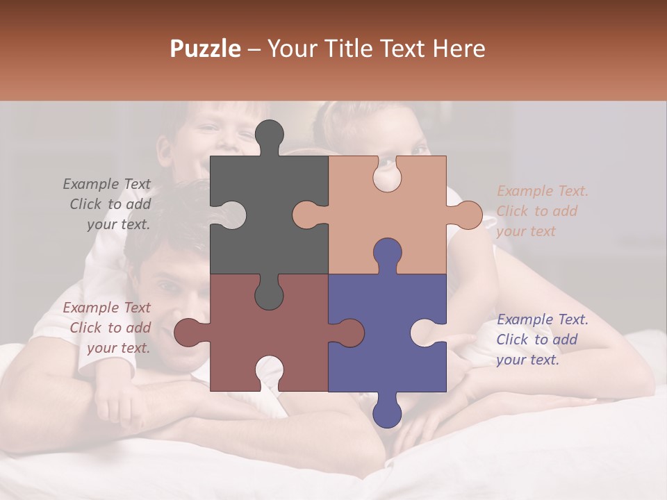 Sand Beach Standing PowerPoint Template