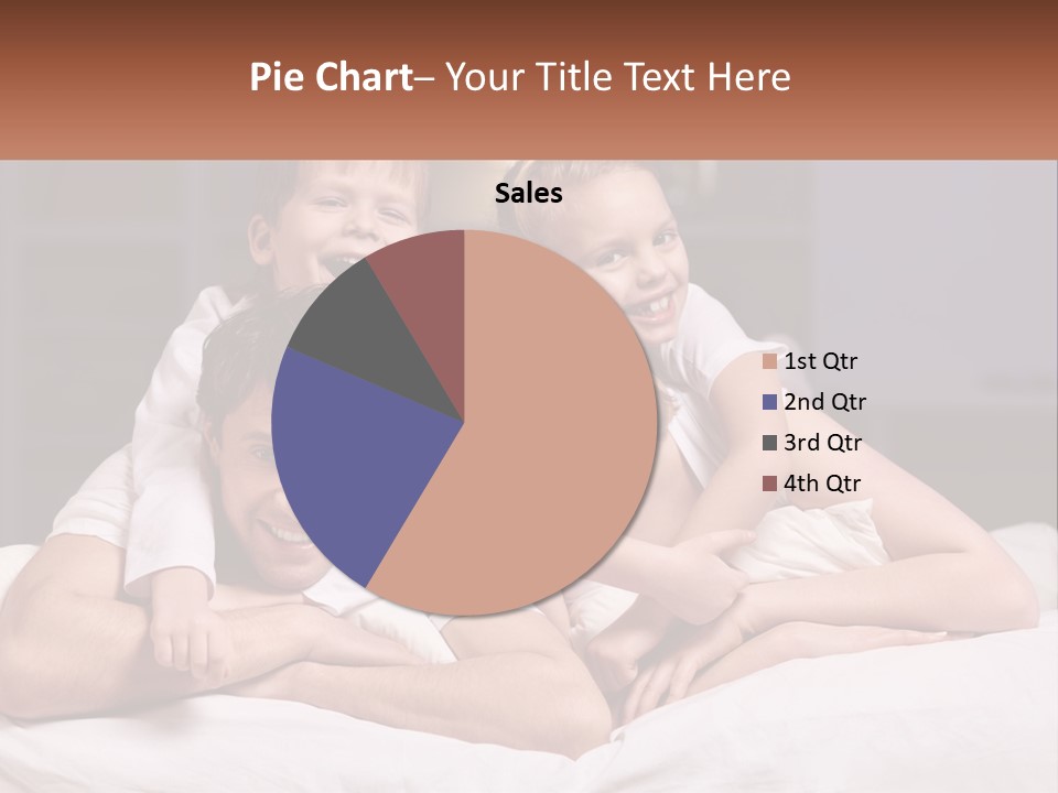 Sand Beach Standing PowerPoint Template
