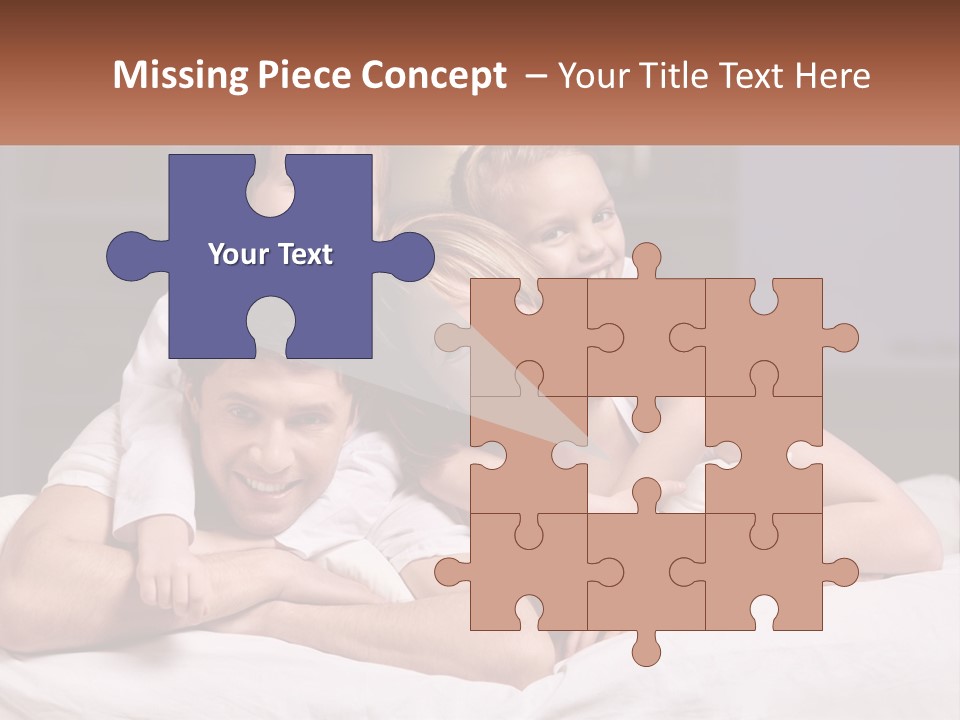 Sand Beach Standing PowerPoint Template