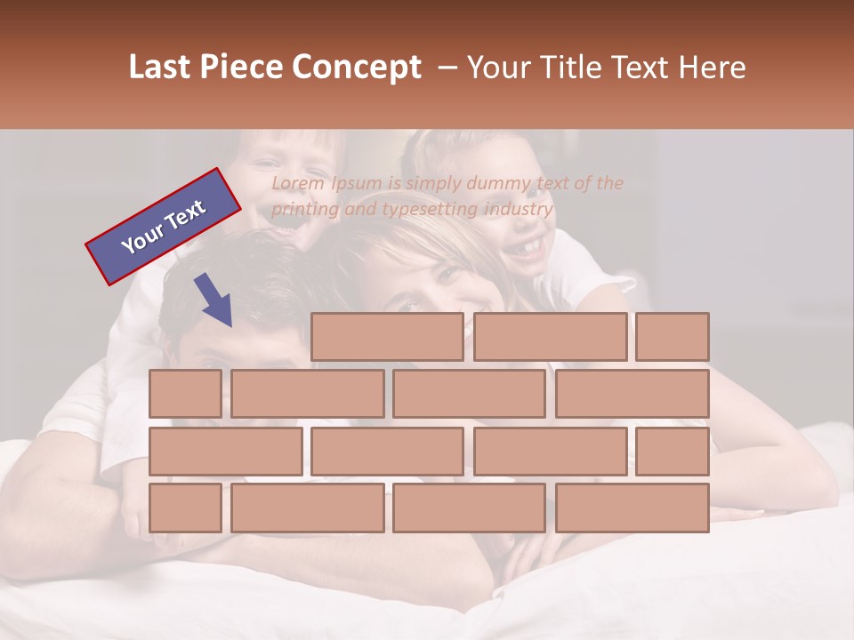 Sand Beach Standing PowerPoint Template