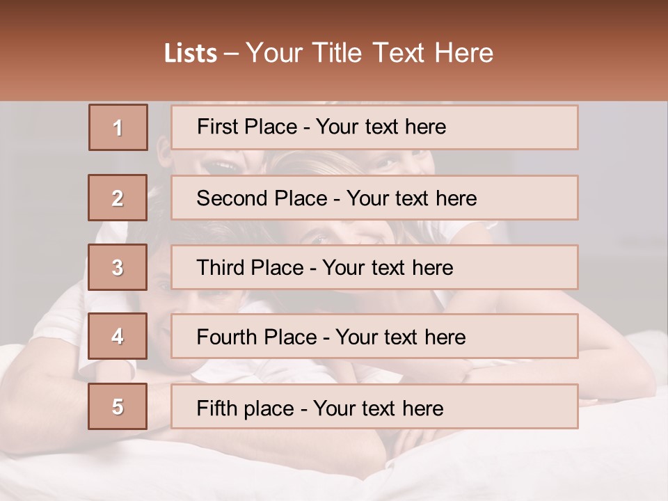 Sand Beach Standing PowerPoint Template