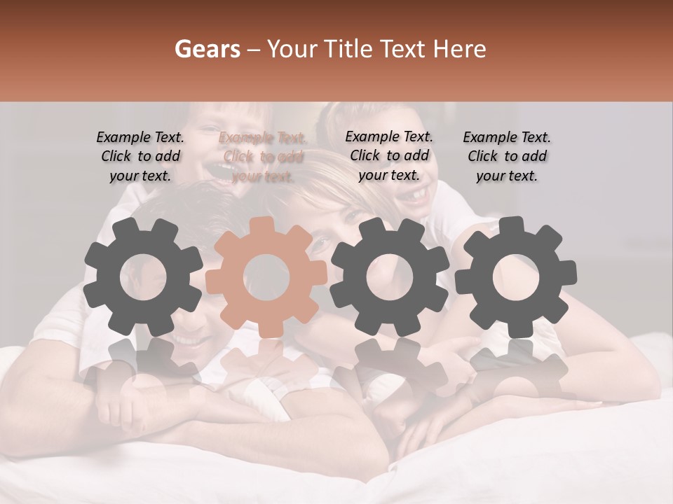 Sand Beach Standing PowerPoint Template