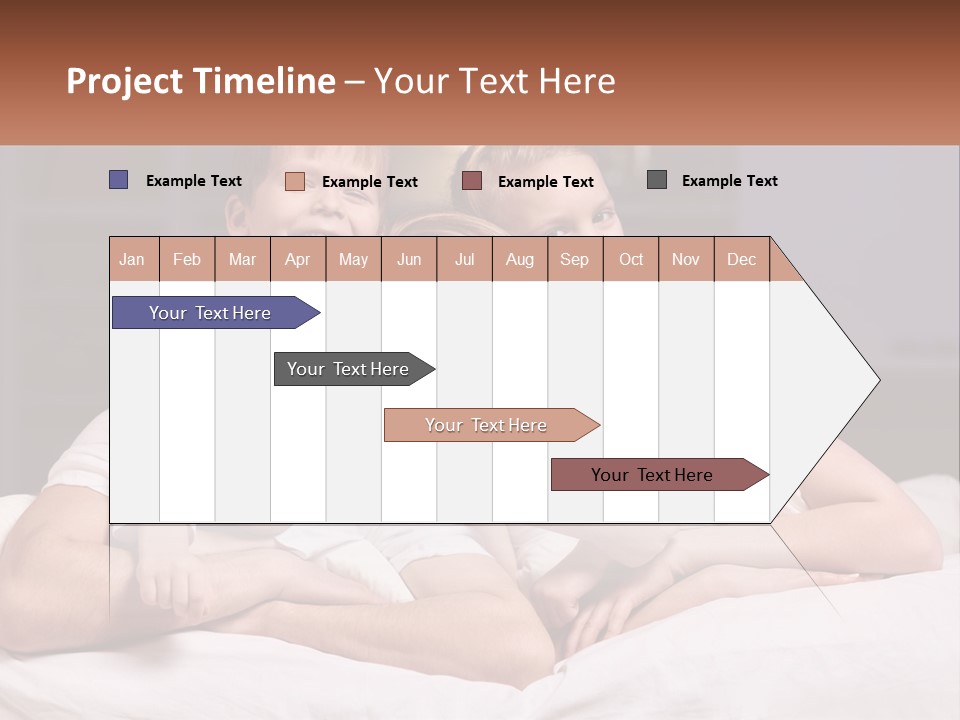 Sand Beach Standing PowerPoint Template