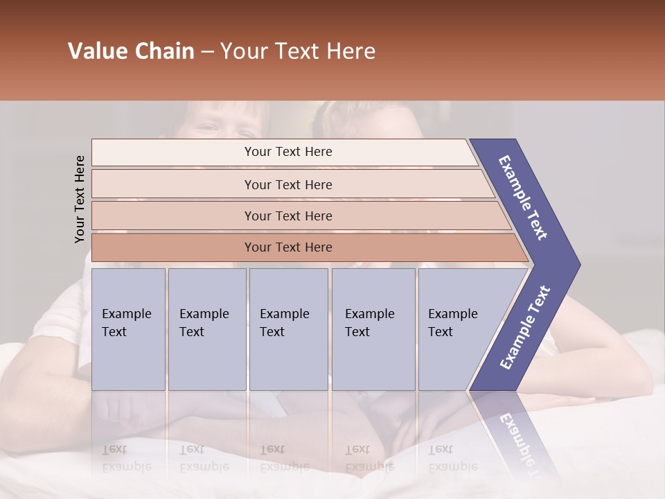 Sand Beach Standing PowerPoint Template