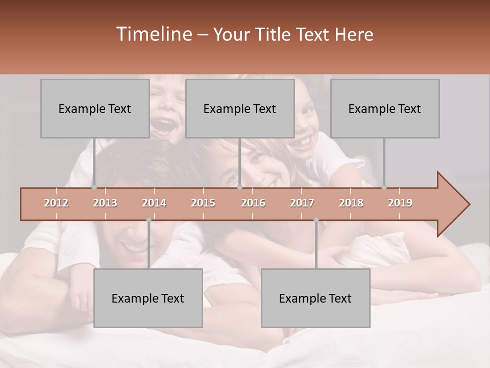 Sand Beach Standing PowerPoint Template