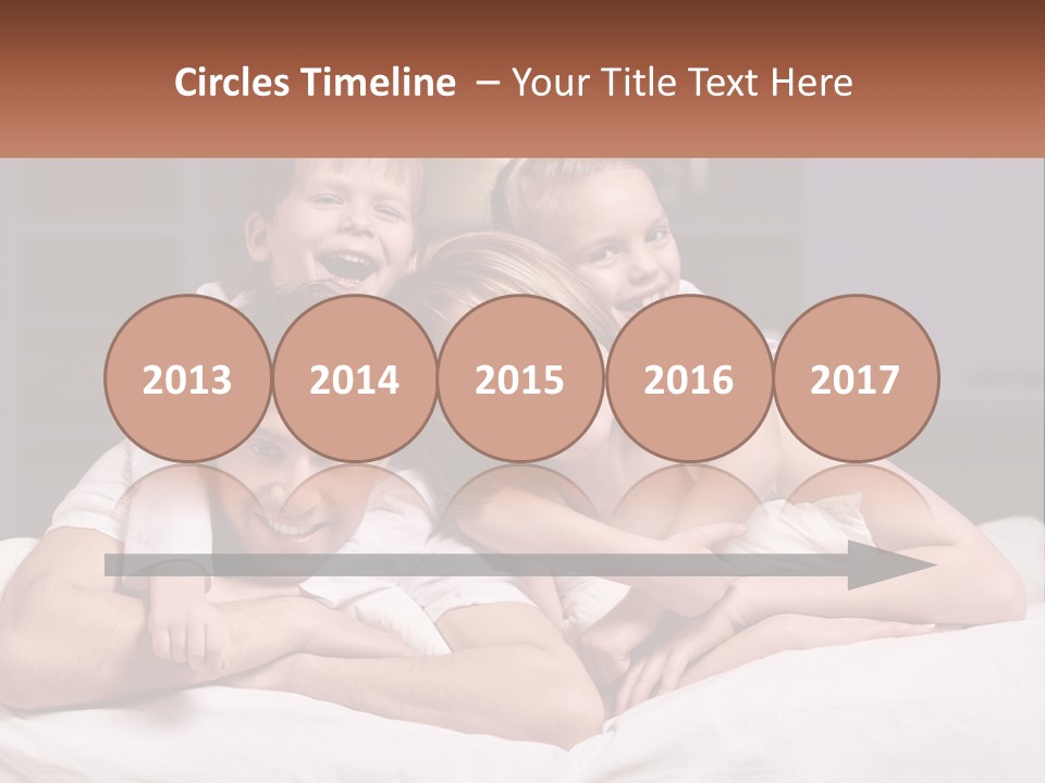 Sand Beach Standing PowerPoint Template