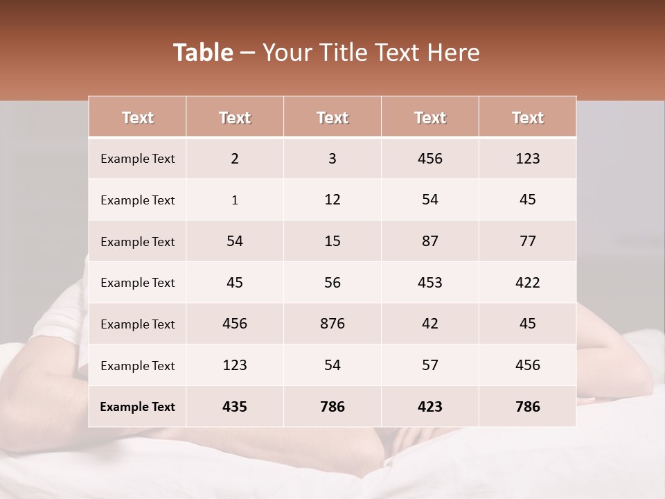 Sand Beach Standing PowerPoint Template