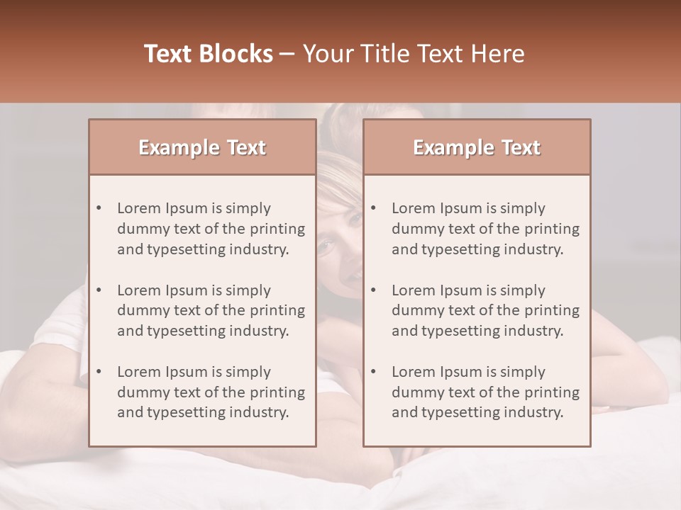 Sand Beach Standing PowerPoint Template