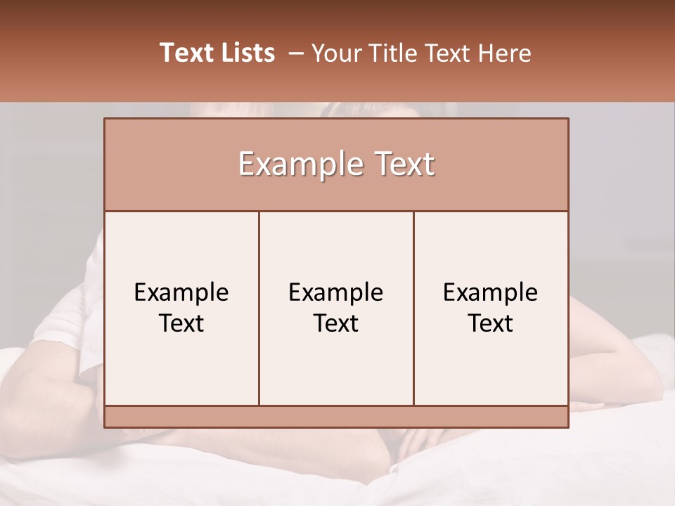 Sand Beach Standing PowerPoint Template