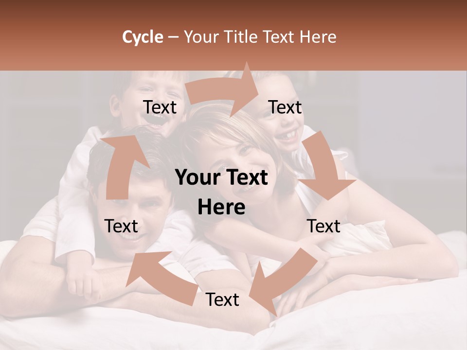 Sand Beach Standing PowerPoint Template