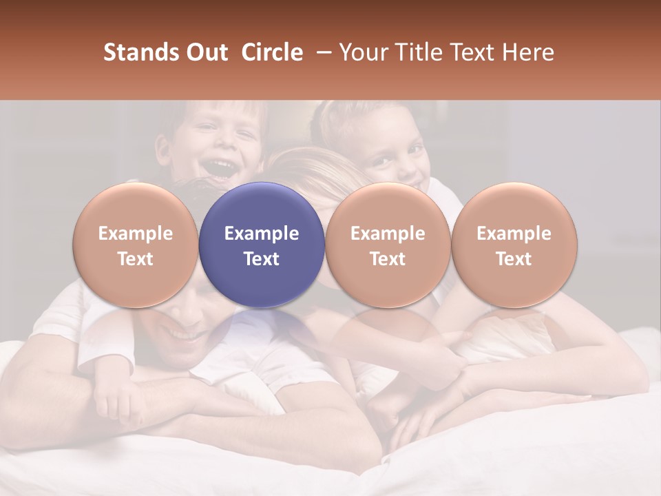 Sand Beach Standing PowerPoint Template