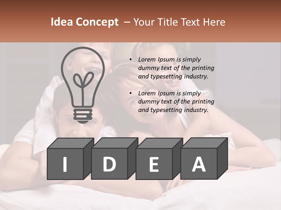 Sand Beach Standing PowerPoint Template