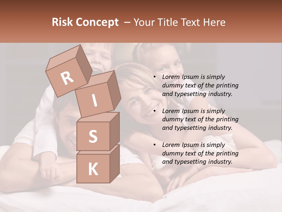 Sand Beach Standing PowerPoint Template