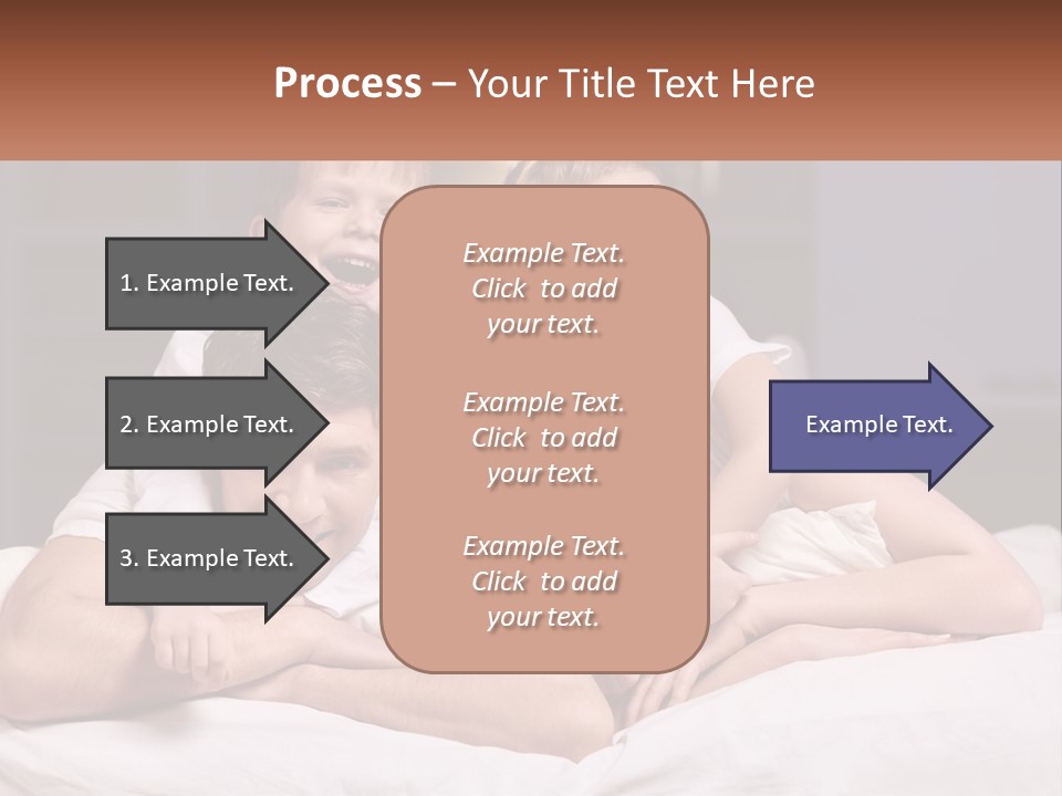 Sand Beach Standing PowerPoint Template