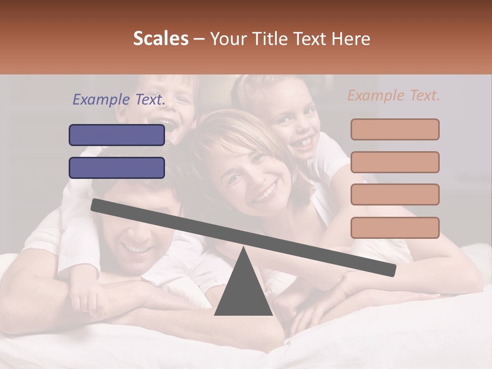 Sand Beach Standing PowerPoint Template