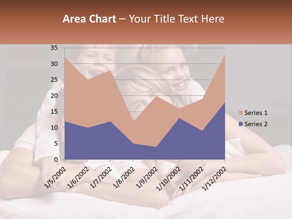 Sand Beach Standing PowerPoint Template