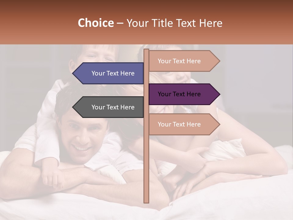 Sand Beach Standing PowerPoint Template