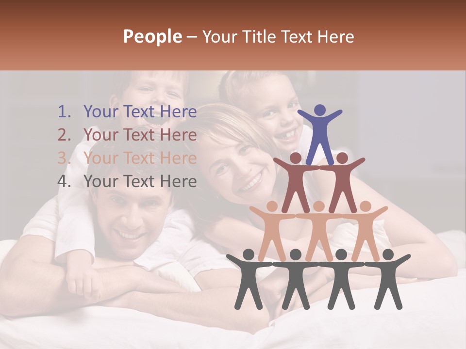 Sand Beach Standing PowerPoint Template