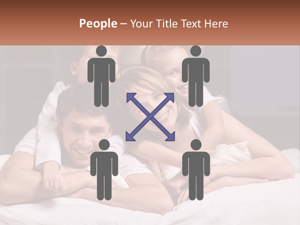 Sand Beach Standing PowerPoint Template