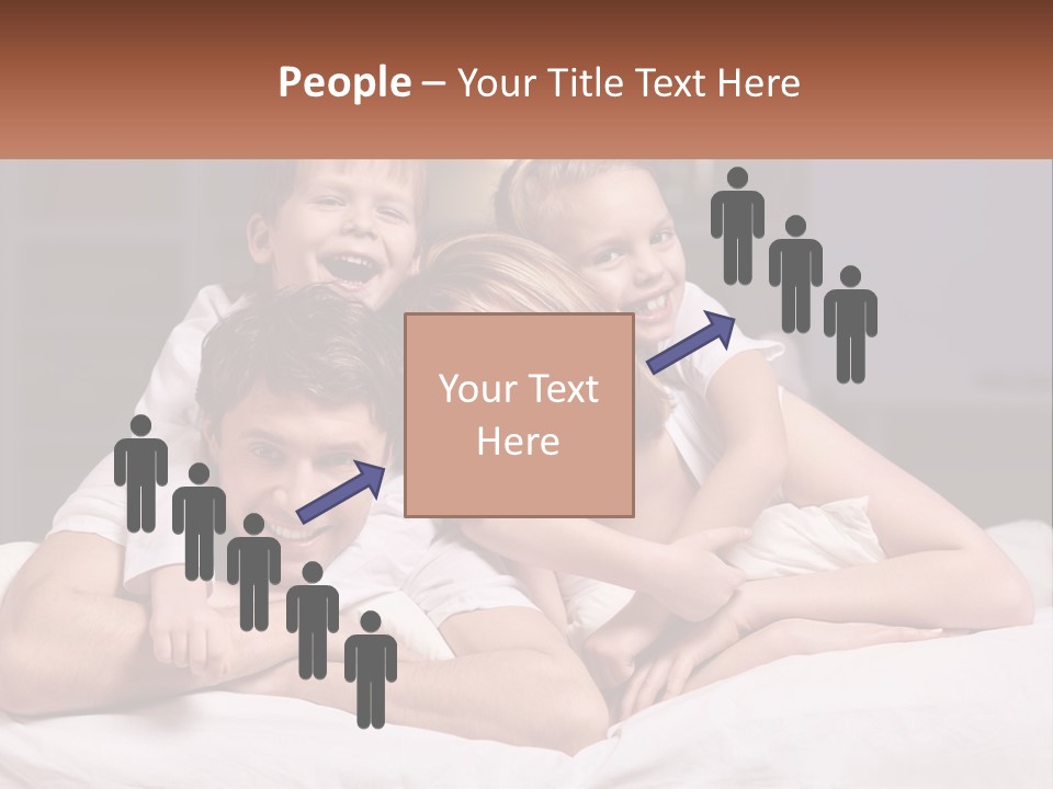 Sand Beach Standing PowerPoint Template