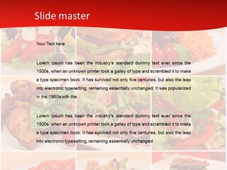 Woman Calm Standing PowerPoint Template