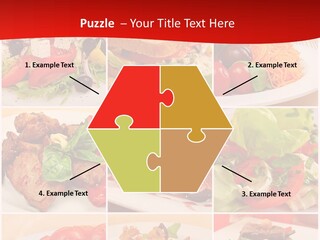 Woman Calm Standing PowerPoint Template