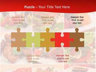 Woman Calm Standing PowerPoint Template