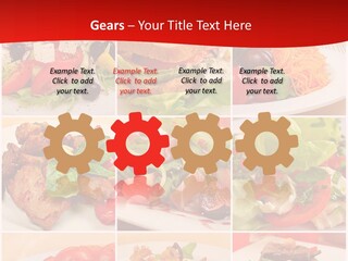 Woman Calm Standing PowerPoint Template