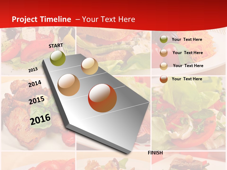 Woman Calm Standing PowerPoint Template