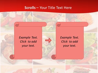 Woman Calm Standing PowerPoint Template
