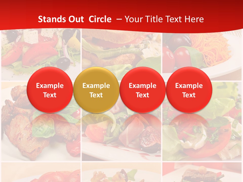 Woman Calm Standing PowerPoint Template