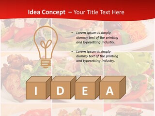 Woman Calm Standing PowerPoint Template