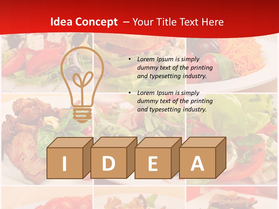 Woman Calm Standing PowerPoint Template