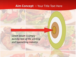 Woman Calm Standing PowerPoint Template