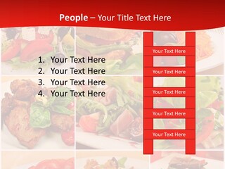 Woman Calm Standing PowerPoint Template