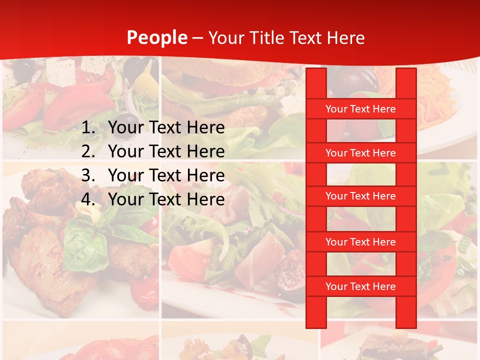 Woman Calm Standing PowerPoint Template