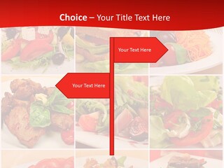 Woman Calm Standing PowerPoint Template