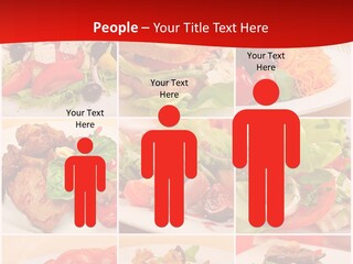 Woman Calm Standing PowerPoint Template