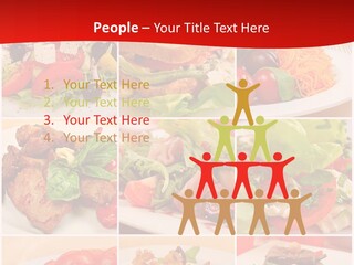 Woman Calm Standing PowerPoint Template