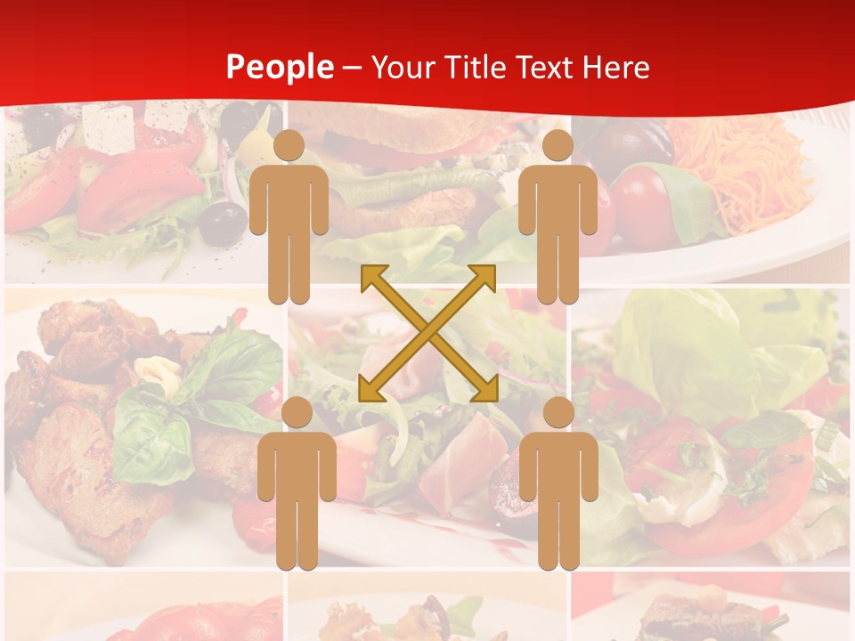 Woman Calm Standing PowerPoint Template