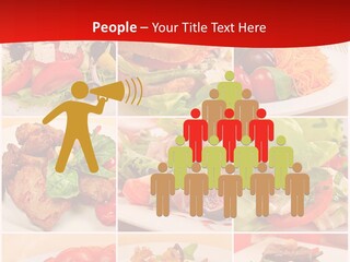 Woman Calm Standing PowerPoint Template