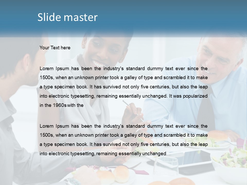 Family Sea Sunrise PowerPoint Template