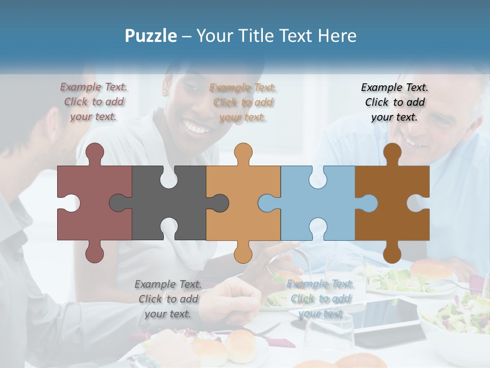 Family Sea Sunrise PowerPoint Template